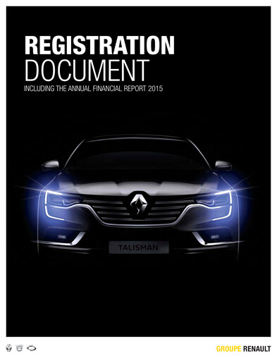 Thumbnail Renault Universal Registration Document 2015