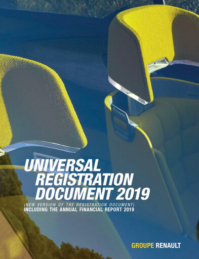 Thumbnail Renault Universal Registration Document 2019