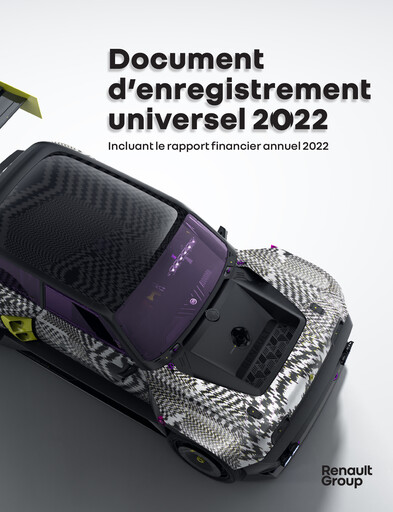 Miniature Renault Document d'enregistrement universel 2022