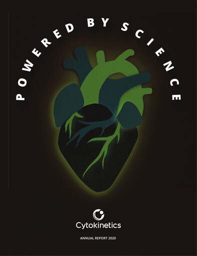 Thumbnail Cytokinetics
 Annual Report 2020