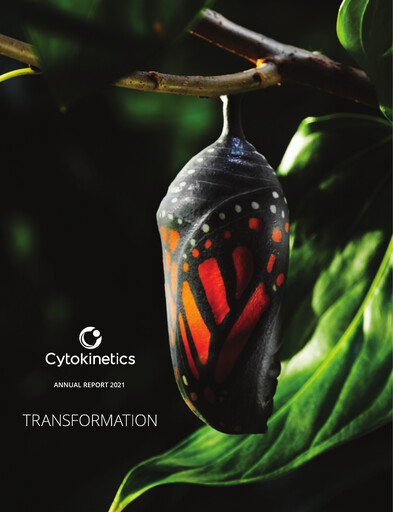 Thumbnail Cytokinetics
 Annual Report 2021