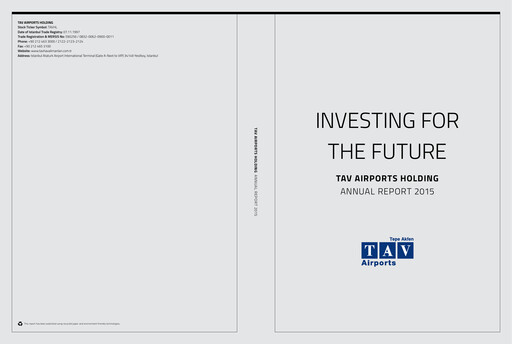 Thumbnail TAV Airports Holding Annual Report 2015