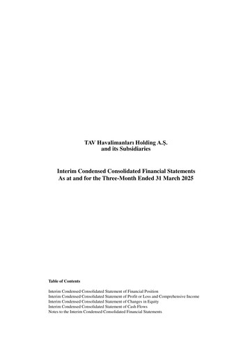 Thumbnail TAV Airports Holding Quarterly Report 2025-q1