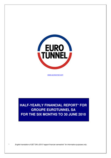 Thumbnail Getlink Financial Report 2010-h1