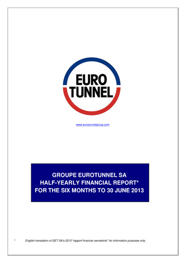 Thumbnail Getlink Financial Report 2013-h1