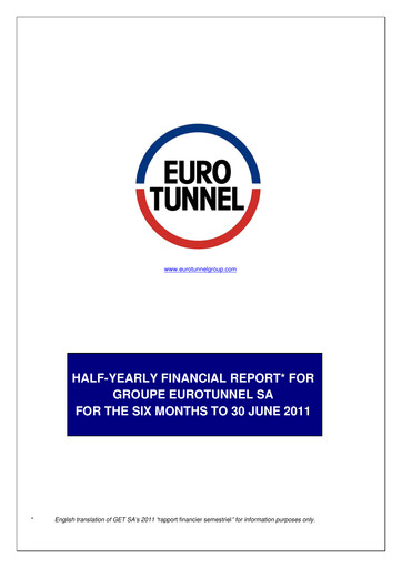 Thumbnail Getlink Half-year Report 2011-h1