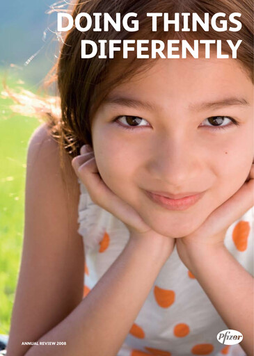 Vorschaubild Pfizer Jahresbericht 2008