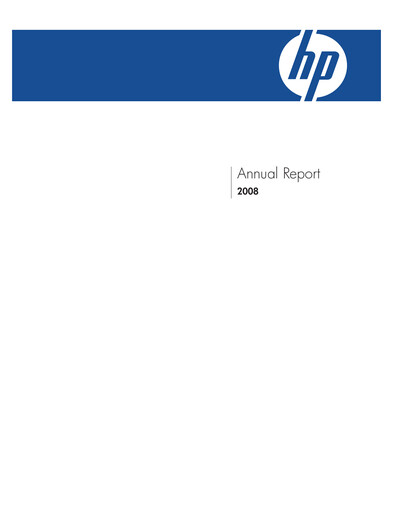 Miniature HP Rapport annuel 2008