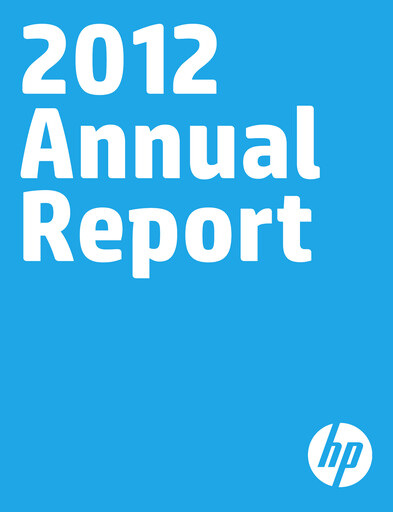 Miniature HP Rapport annuel 2012