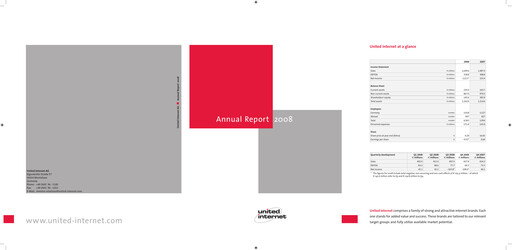 Thumbnail United Internet Annual Report 2008