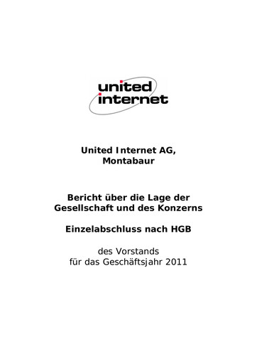 Miniature United Internet Bilan financier 2011