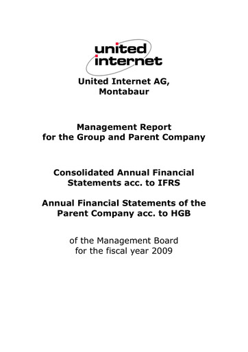 Thumbnail United Internet Financial Statement 2009