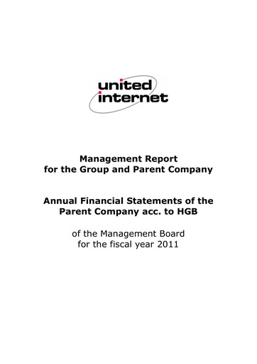 Thumbnail United Internet Financial Statement 2011