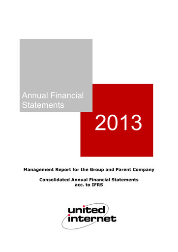 Thumbnail United Internet Financial Statement 2013