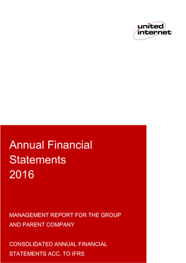 Thumbnail United Internet Financial Statement 2016