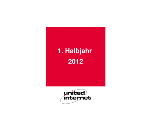 Thumbnail United Internet Half-year Report 2012-h1