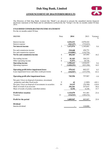Thumbnail Dah Sing Financial Half-year Report 2014-h1