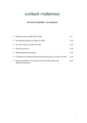 Thumbnail Unibail-Rodamco-Westfield Half-year Report 2014-h1