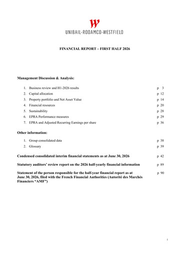 Thumbnail Unibail-Rodamco-Westfield Half-year Report 2026-h1