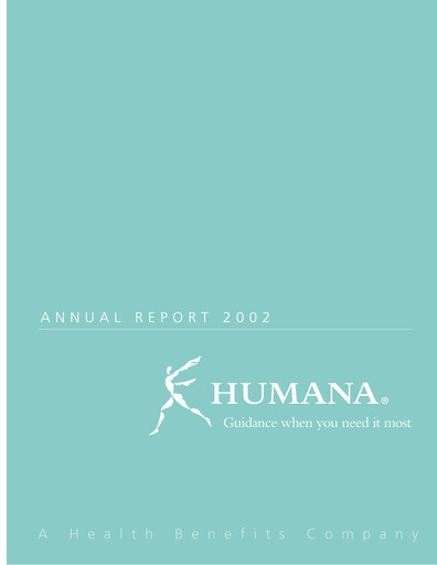 Vorschaubild Humana Jahresbericht 2002