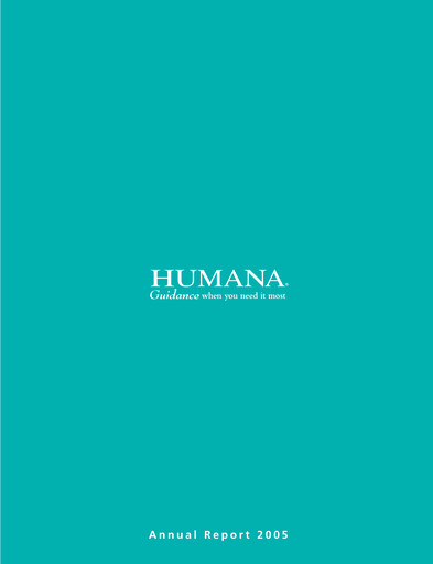 Thumbnail Humana Annual Report 2005