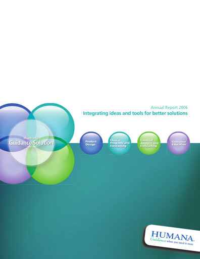 Thumbnail Humana Annual Report 2006