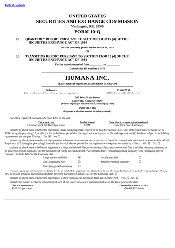 Thumbnail Humana Quarterly Report 2022-q1