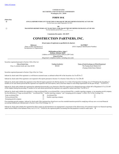 Thumbnail Construction Partners
 Annual Report 2023-2024