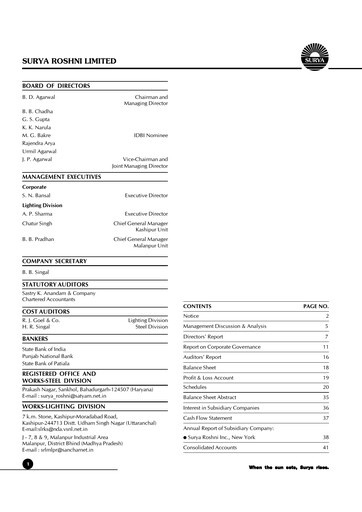 Thumbnail Surya Roshni Annual Report 2004-2005