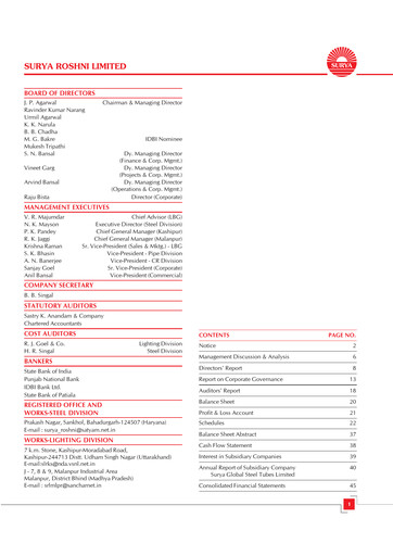 Thumbnail Surya Roshni Annual Report 2008-2009