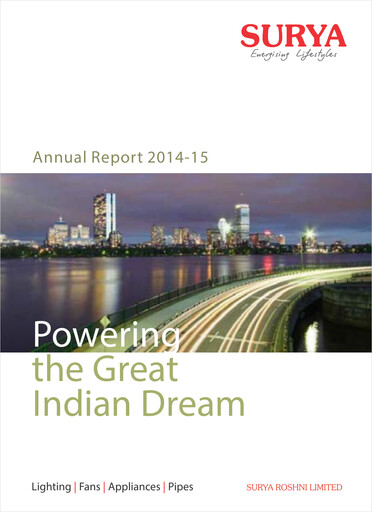 Thumbnail Surya Roshni Annual Report 2014-2015