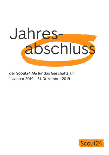 Thumbnail Scout24 (ImmoScout24) Financial Statement 2019