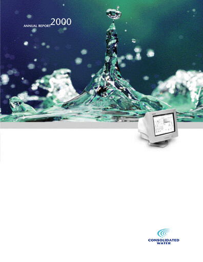 Miniature Consolidated Water Rapport annuel 2000