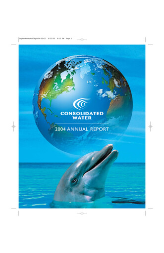 Miniature Consolidated Water Rapport annuel 2004