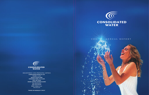 Miniature Consolidated Water Rapport annuel 2005