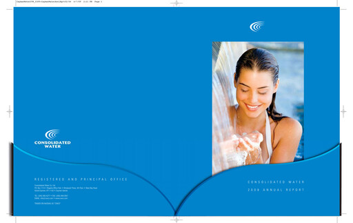 Miniature Consolidated Water Rapport annuel 2008