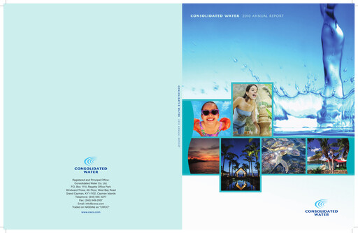 Miniature Consolidated Water Rapport annuel 2010