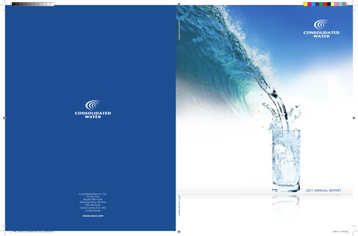 Miniature Consolidated Water Rapport annuel 2011