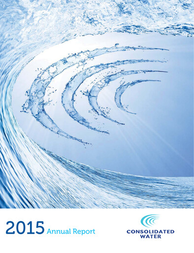 Miniature Consolidated Water Rapport annuel 2015