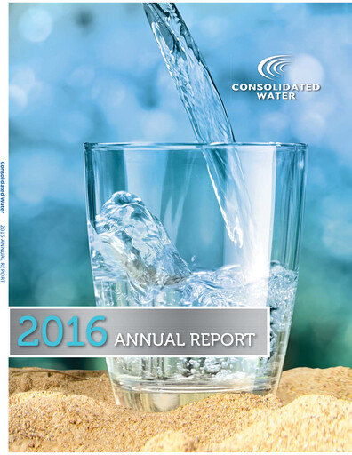 Miniature Consolidated Water Rapport annuel 2016