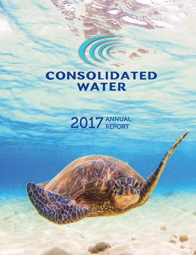 Miniature Consolidated Water Rapport annuel 2017