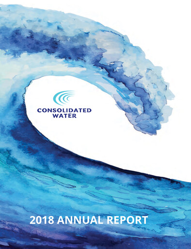 Miniature Consolidated Water Rapport annuel 2018