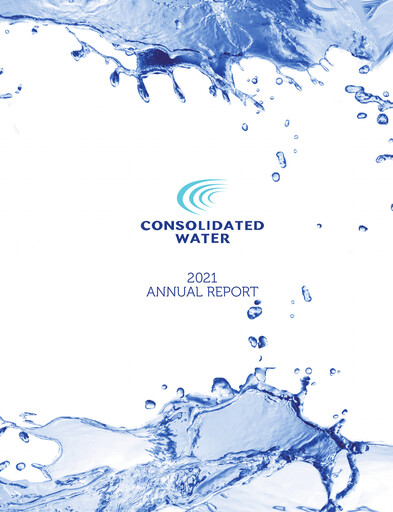 Miniature Consolidated Water Rapport annuel 2021