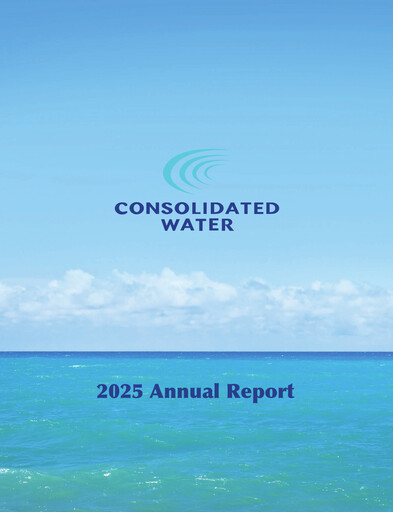 Thumbnail Consolidated Water Annual Report 2025