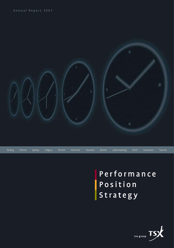 Miniature TMX Group
 Rapport annuel 2007