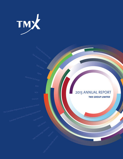 Miniature TMX Group
 Rapport annuel 2013