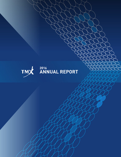 Miniature TMX Group
 Rapport annuel 2016