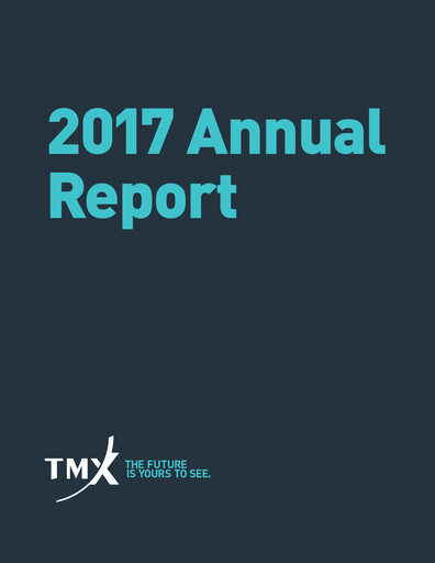 Miniature TMX Group
 Rapport annuel 2017