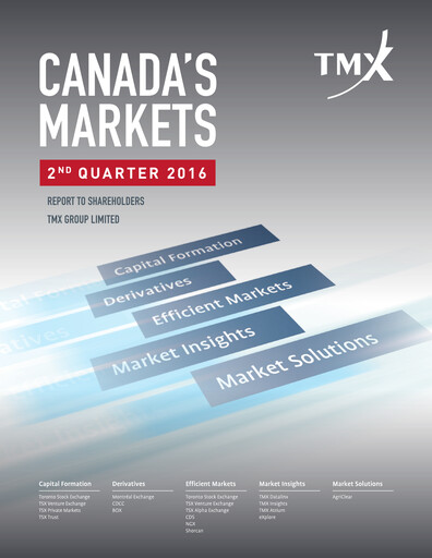 Thumbnail TMX Group
 Quarterly Report 2016-q2