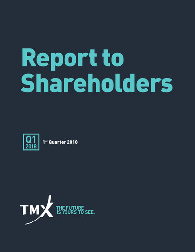 Thumbnail TMX Group
 Quarterly Report 2018-q1